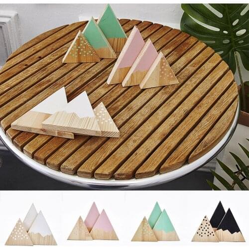 3Pcs/Set Nordic Mountain Style Triangle Shaped Kids Bedroom Decoration Ornaments Fashion