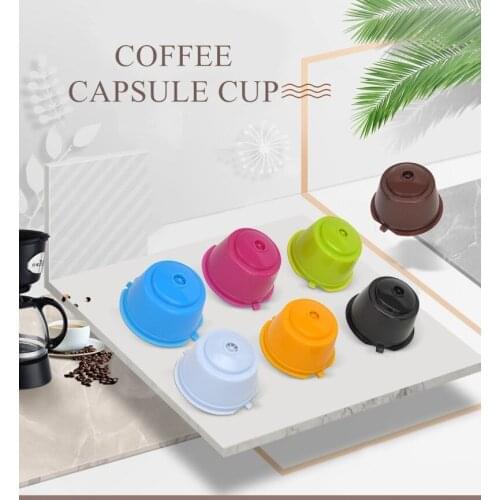 3Pcs Refillable Coffee Capsule Cups for Dolce Gusto Reusable Filters Coffee Capsule Cup Filter Cup Dolce Gusto Refill 4 Colors