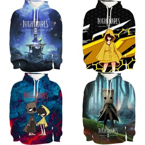 3D Little Nightmares Hoodie Children Sweatshirt Long Sleeve Boys / Girls Tracksuit Harajuku Streetwear Pullovers Fashion Clothes