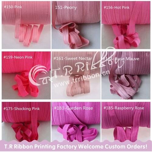 91 colors for you choose!!Shinny Fold over Elastic 100yards for one color,pls note color number when place order