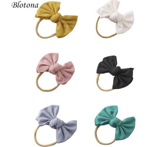 Blotona Cute Baby Girls Hair Bows Ties Headwear, Lovely Headbands Elastics Ponytail Holders Toddler Fashion Hair Accessories