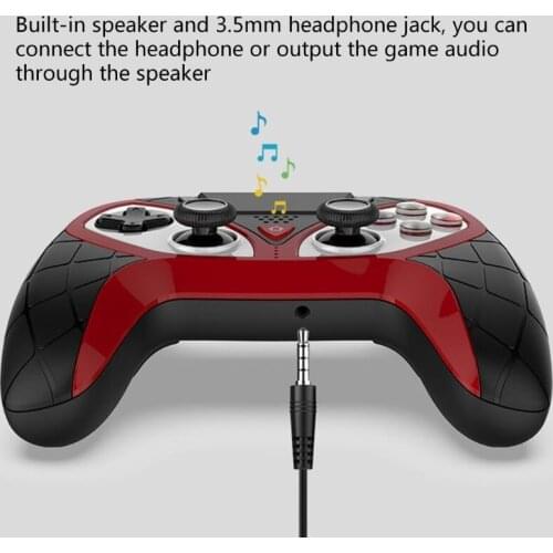 Wireless Gamepad Controller Joystick for PS3/PS4, Game Handle Compatible with PC & An-droid & I OS,Built-in 6-Axis Gyro
