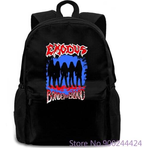 EXODUS BONDED BLOOD Hard Rock Heavy Metal Punk Band Black Unisex women men backpack laptop travel school adult