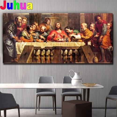 Jesus in the Last Dinner Diamond painting Mosaic diy full square/round drill diamond embroidery Painting rhinestone,Classic Gift