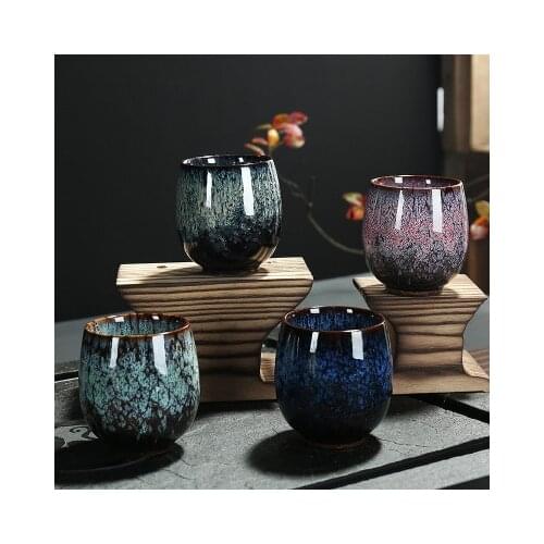 Ceramic 150ML China Tea Cup Kiln Change Ceramic Home Tea Cup Creative ceramic cup