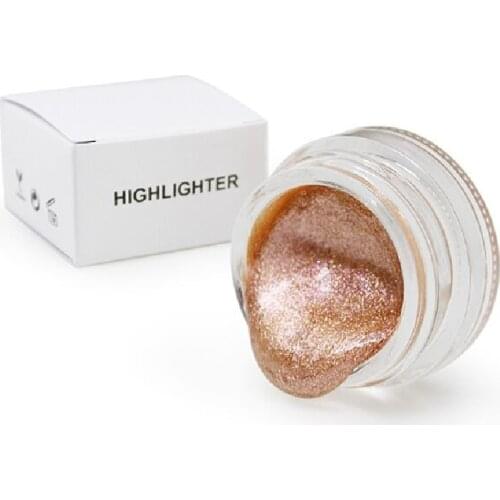 Makeup Jelly Liquid Highlighter Shimmer Cream Eyeshadow Face Brighten Highlight Bronzer Custom private label no logo