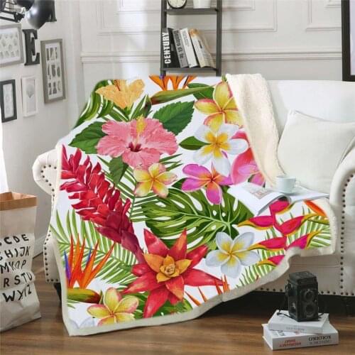 Fashion adult children 3D digital printing cotton velvet thickening blanket wholesale