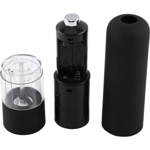 Fashion Black Electric Pepper Herb Mill Salt Spice Grinder Muller Kitchen Tool Gadget New For Kitchen Cooking Tools