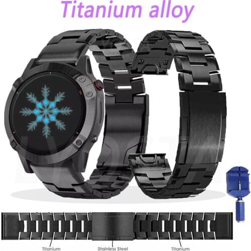 Newest Titanium Alloy Bracelet Watch Strap for Fenix 6X Wristband 22 26mm For Garmin Fenix 6 6X Pro 5 5XPlus 935 945 D2 Bracelet