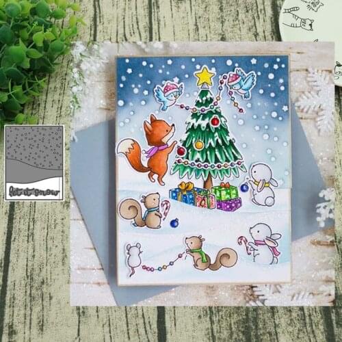 New 2019 Dot background Metal Cutting Dies Flower border Crafts Die Cuts For DIY Scrapbooking Paper Cards Decorations