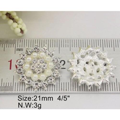 New Shank Rhinestone Sewing Buttons Metal Alloy Plating Round Crystal Pearl Ribbon Button For Jeans Free Shipping 100-499pcs