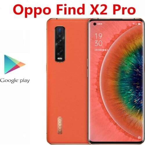 Original Oppo Find X2 Pro 5G Mobile Phone 48.0MP +48.0MP+12.0MP+32.0MP 6.7" 120HZ 65W Charger Snapdragon 865 12GB RAM 256GB ROM