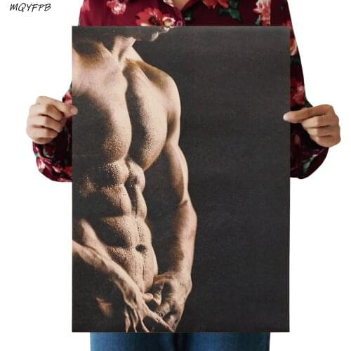 Health and Fitness Kraft Paper Poster Wall Decoration Painting pictures of Home Room 50.5x35cm