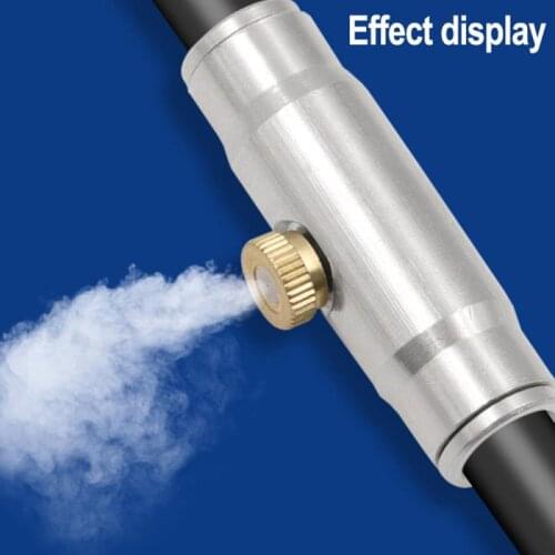 Atomizing Nozzle 3/16" Brass Low Pressure Spray Base Atomizing Cooling Humidifying Nozzle Spray Head Sprinkler Garden Cocina