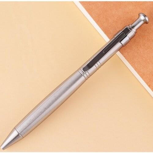 Quality Bouncing Brass Ballpoint Pen New Gifts Golden Copper Pens Office School Stationery Precious Metal Pen Custom Logo