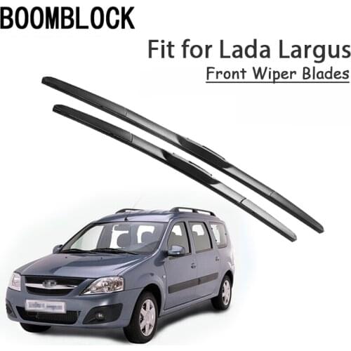 BOOMBLOCK 2PCS High Quality Front Windshield Wiper Blades For Lada Largus 2017 2016 2015 2014-2012 Accessories