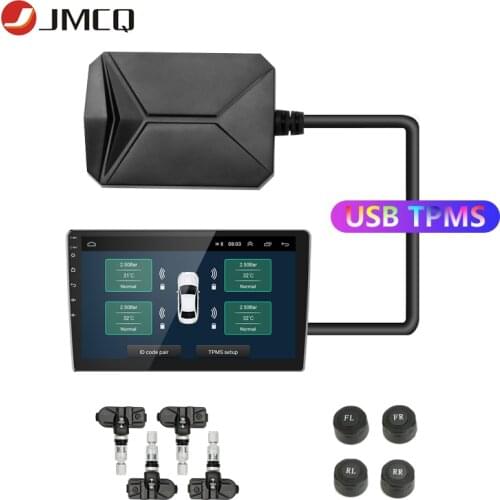 JMCQ USB Android TPMS Tire Pressure Monitoring System Display for Android Car DVD Radio Multimedia Player With 4 sensors