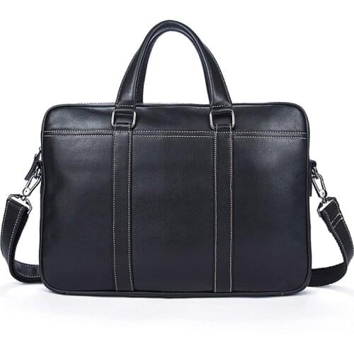 Mens Bag Genuine Leather Mens Shoulder Bags Male Leather Laptop Briefcase Messenger/Crossbody Bags for Men Handbag