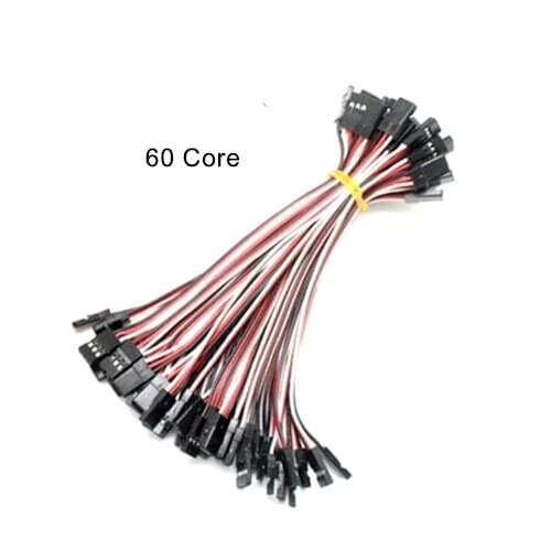 1Pcs Black-Red-White Dupont Male to Male 60 Core Extension Leads For Serve Motor 5cm/10cm/15cm/20cm/30cm/40cm/50cm/60cm/100cm