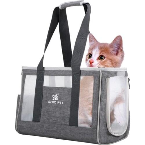 Breathable Cat Carrier Bag Cats Backpack Bag Portable for Puppy Single Shoulder Outdoor Travel Carrier Cat Bag Dog Pets Handbag