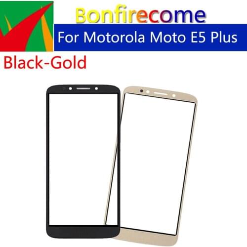 10pcs\lot For Motorola Moto E5 Plus \Moto E Plus (5th Gen) XT1924 Touch Screen Front Panel Glass Lens LCD Outer Glass 6.0"