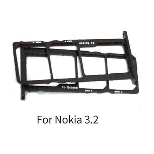 10pcs SIM tray Sim Card Reader Holder Slot Connector For Nokia 3.2 4.2 7.2 SIM Holder Slot Adapter