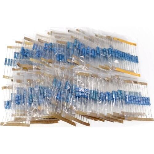 1300pcs 130 Type x 10pcs 2W 1% Metal Film Resistors Assorted Pack Resistors Assortment Kits set
