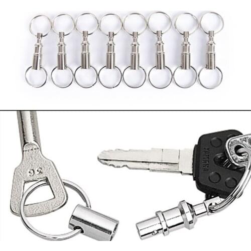 3/5pcs Convenient Detachable Removable Pull Apart Quick Release Keychain Key Rings Snap Lock Holder High Quality HOT
