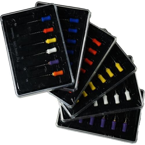 6 pcs/box Dental NiTi Root Canal File Endodontics Hand Use Rotary Files Dentist Tools Dentistry Instrument SX-F3 21mm&25mm