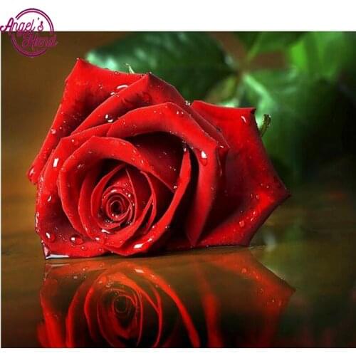 Diamond Embroidery Flowers rose Patterns Rhinestone Handmade Kits,5D DIY Diamond Painting for Children Cross Stitch Mosaic