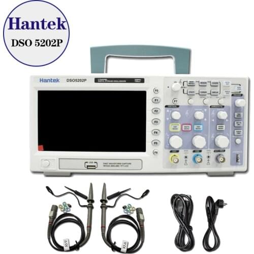 Hantek DSO5202P Digital storage oscilloscope 200MHz 2Channels 1GSa/s 7'' TFT LCD Free shipping