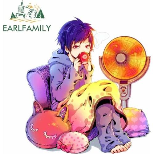 EARLFAMILY 13cm x 11.9cm For Anime Fine Decal Refrigerator Car Sticker Car Styling Fashion Vinyl Material Waterproof Decoration