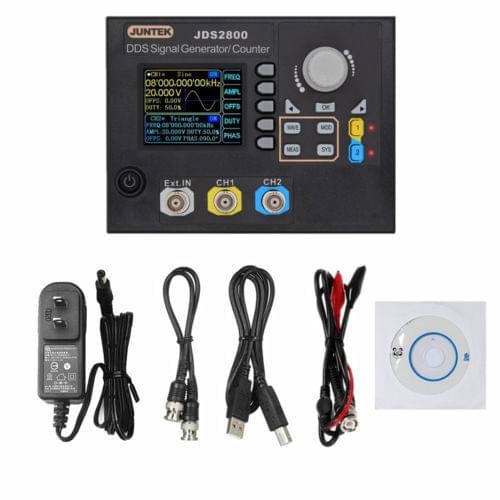 JUNTEK JDS2800 15MHz DDS Function Arbitrary waveform Signal Generator + Software