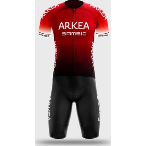 Skinsuit 2020 ARKEA SAMSIC TEAM Red Bodysuit Summer Cycling Jersey Bike Bicycle Clothing MTB Maillot Ropa Ciclismo