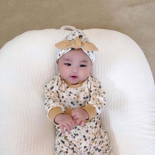 8766 Baby Clothing Set Small Broken Flower Home Clothes Set Autumn And Winter 2021 Pure Cotton Baby Boys Girls Suit 2 Piece Set