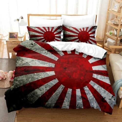 Japan Flag Bedding Set Single Twin Full Queen King Size Europe America Developed Country Bed Set Kids Bedroom Duvetcover Sets