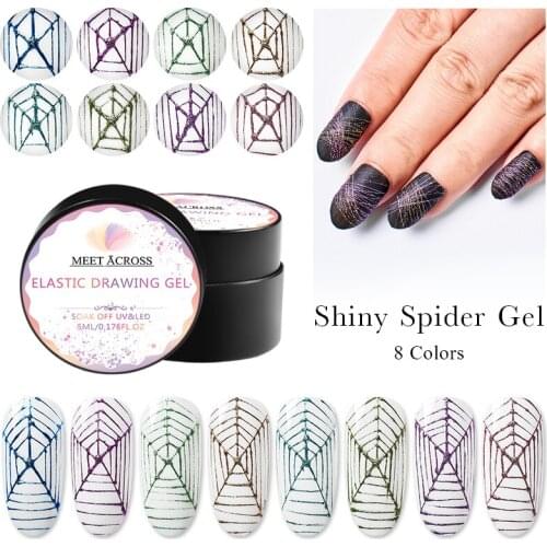 MEET ACROSS Metallic Gel Polishes For Nails