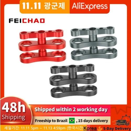 Upgrade Aluminum Diving Lights Ball Butterfly Clip Arm Clamp Mount for GoPro 9 8 7 6 5 for Osmo Action Sports Camera Photography