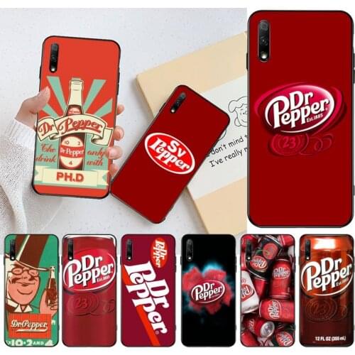 Dr Pepper Soft black Phone Case for Huawei Honor 30 20 10 9 8 8x 8c v30 Lite view pro