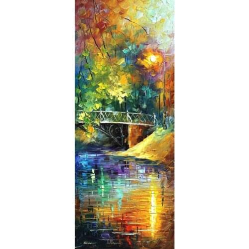 Diamond Art Painting Sets Brigde Full Drill Round Diamond Embroidery Picture Rhinestone Diamond Mosaic Cartoon Home Decor