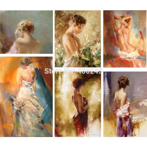 Wall art Portrait Painting naked Beautiful woman oil paintings for bedroom living room decor Handmade Canvas artwork