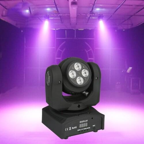 The latest DJ Stage Lighting Double faces Moving head light 1x10W beam lamp+4x10W wash lamp effects LED moving head party lights