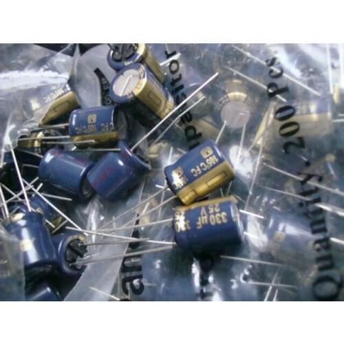 Original new 100% 25V 330UF FC series high frequency low resistance audio electrolytic capacitor (Inductor)