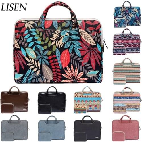 Hot Print PU Portable Handbag 14 15.6 Storage bag For Macbook Air Pro Retina 11 12 13 15 Laptop for Dell HP Xiaomi Notebook Case