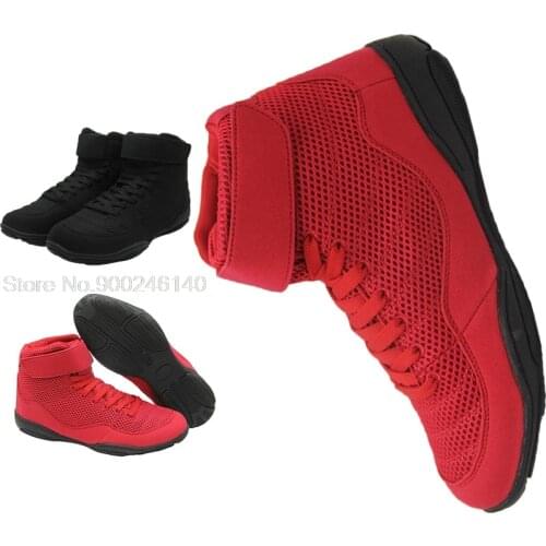 Professional Male Boxing Shoes Athletic Wrestling Shoes For Men Non-Slip Muscle Outsole Sneakers Breathable Training Shoe