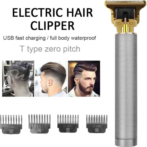 Professional Hair trimmer Barber Haircut Rechargeable hair Clipper Men Hair Cutting Machine Beard trimmer 0mm razor shaver
