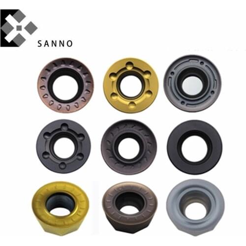 R5 / R6 / R8 circular blade RPMW1003MO / RPMT1204 / RDMT1204MO milling cutter cnc milling carbide inserts for steel processing