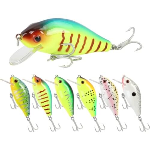 1pc Minnow Fishing Lures 5g 5.5cm Hard Bass Baits 3D Eyes Artificial Crankbait Treble Hook Trout Tackle Lure