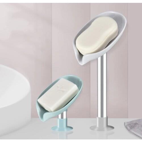 Hottest Soap Dish Drain Soap Holder Dish Bathroom Shower Soap Stand Box Sponge Storage Plate Tray Bathroom Accessories Gadgets