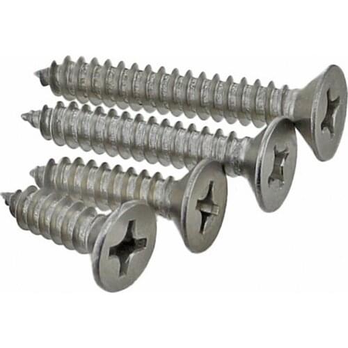 M3 M4 M5 Philips Countersunk Self Tapping Screws 201 Stainless Steel Flat Head Cross Recessed Tapping Wood Screws Bolts